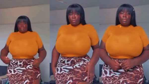 Video Maame Serwaa Flaunts Her Huge Melons To Entice Her Male Fans